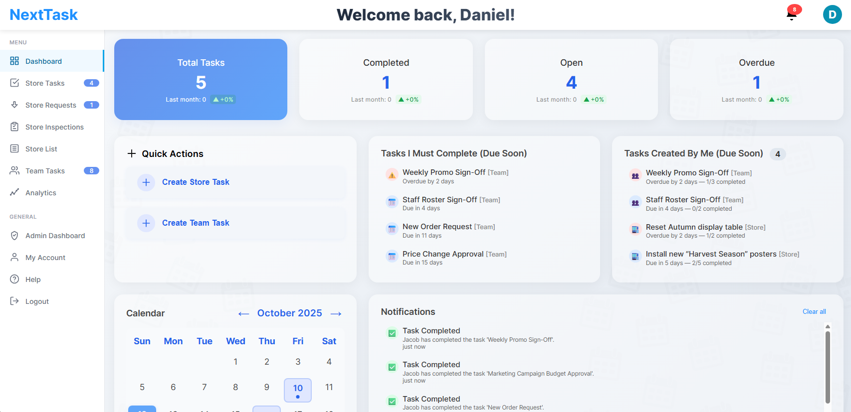 NextTask Store Inspections