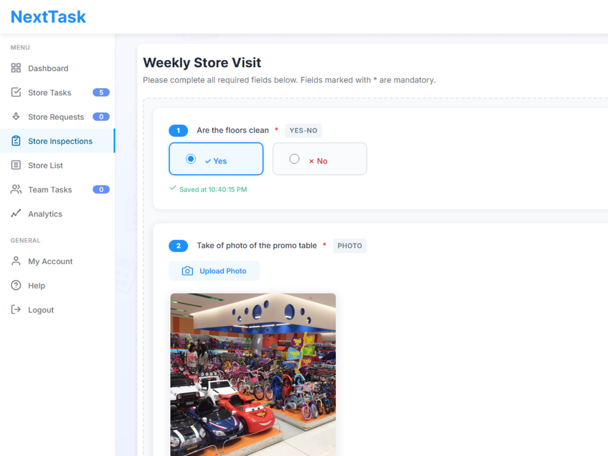Checklists Dashboard