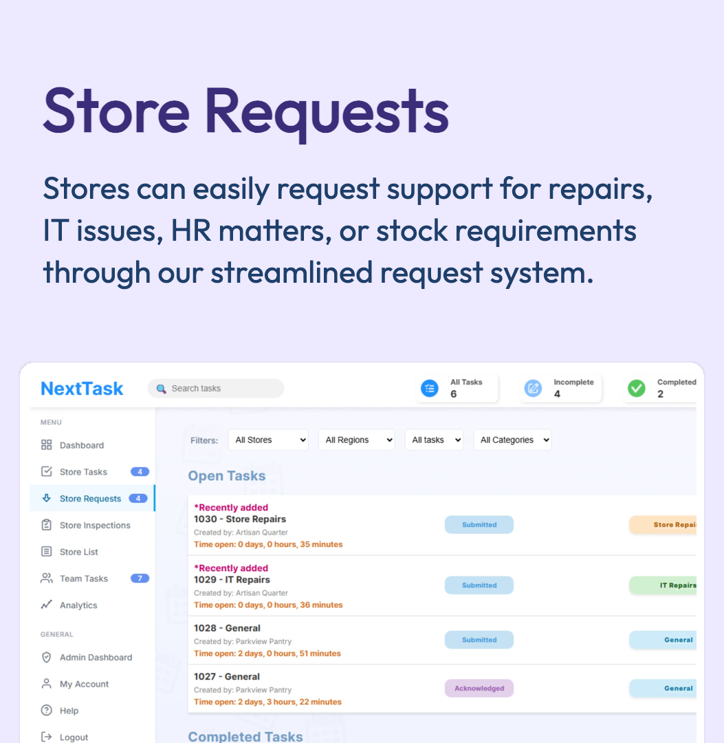 Store Requests
