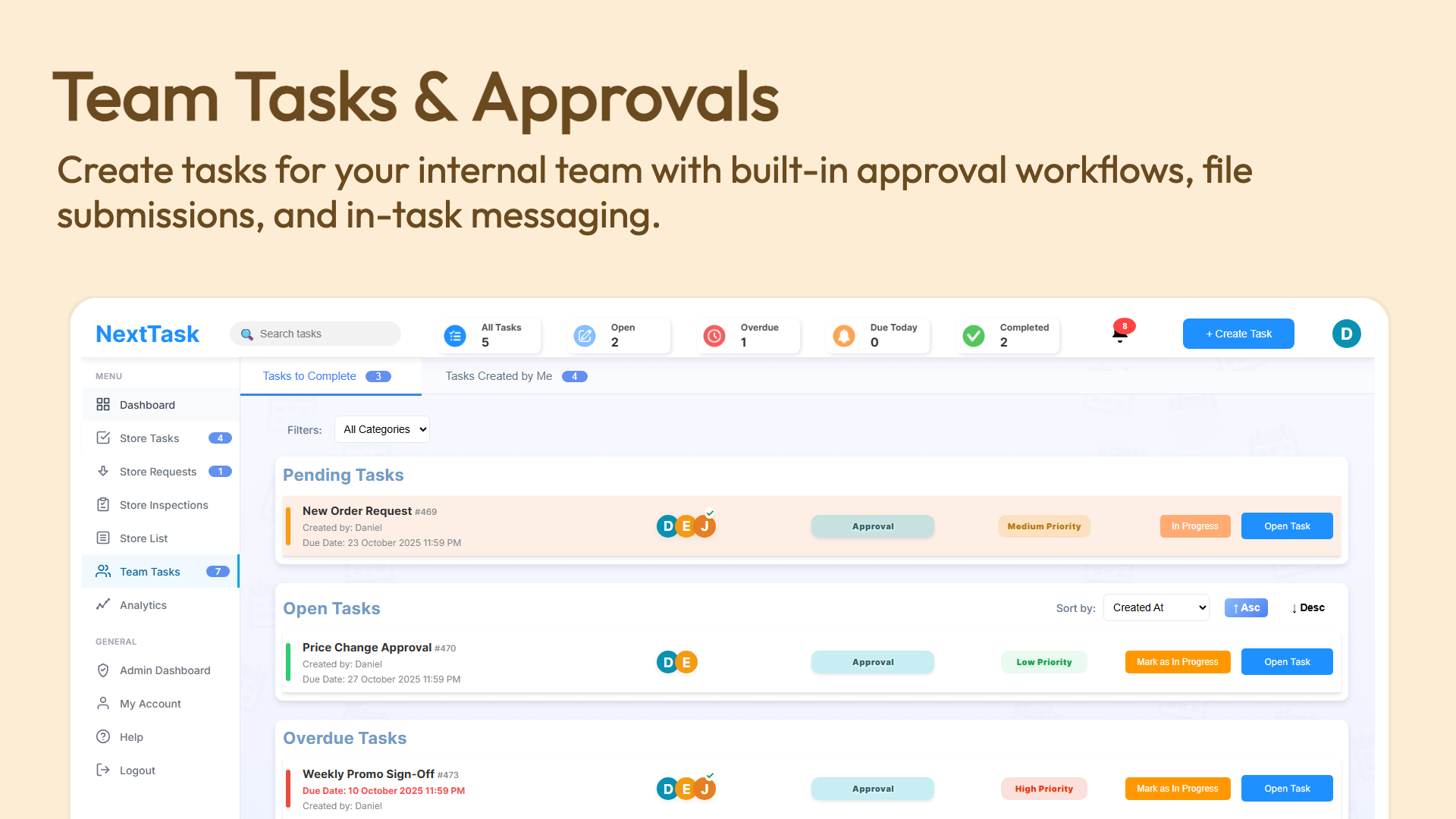 Team Tasks